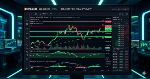 BTC Tests $66,888 Support Under Selling Pressure — Daily TA
