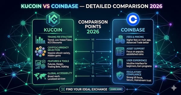 KuCoin vs Coinbase Detailed Comparison 2026