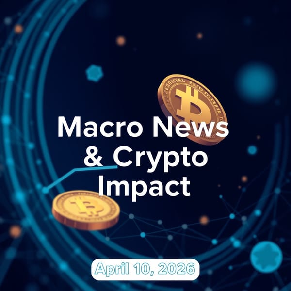 Macro News Crypto Impact April 10 2026