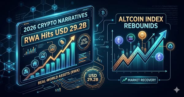 2026 Crypto Narratives RWA Hits USD 29.2B and Altcoin Index Rebounds