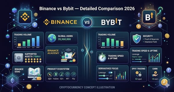 Binance vs Bybit Detailed Comparison 2026