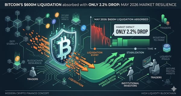 Bitcoins $600M Liquidation Absorbed With Only 2.2% Drop May 2026