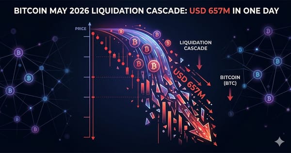 Bitcoin May 2026 Liquidation Cascade USD 657M in One Day