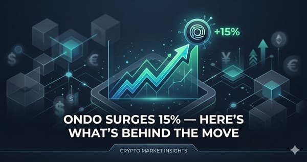 Ondo Surges 15% Heres Whats Behind the Move