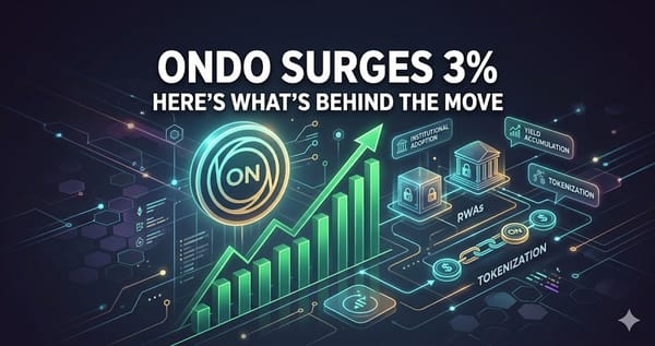 Ondo Surges 3% Heres Whats Behind the Move