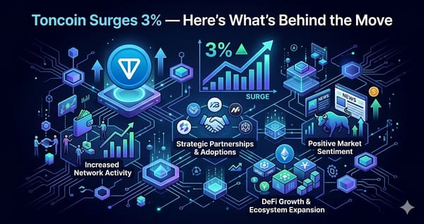 Toncoin Surges 3% Heres Whats Behind the Move