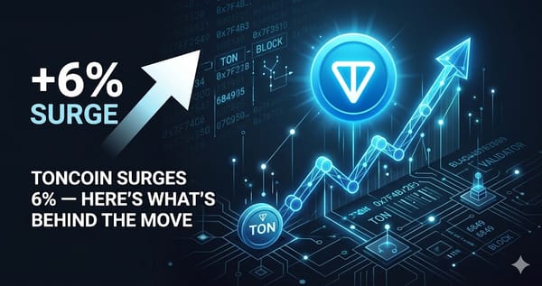 Toncoin Surges 6% Heres Whats Behind the Move