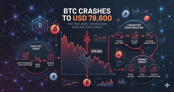 BTC Crashes to USD 78600 The May 2026 Liquidation Cascade Explained