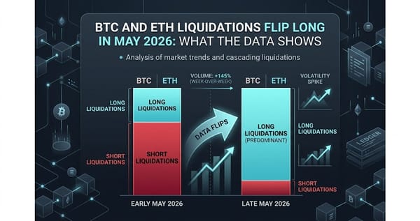 BTC and ETH Liquidations Flip Long in May 2026 What the Data Shows