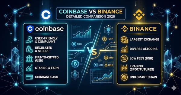 Coinbase vs Binance Detailed Comparison 2026