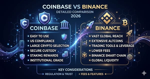 Coinbase vs Binance Detailed Comparison 2026