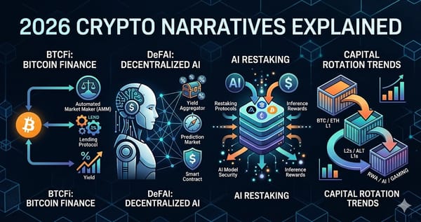 2026 Crypto Narratives Explained BTCFi DeFAI AI Restaking and Capital Rotation Trends