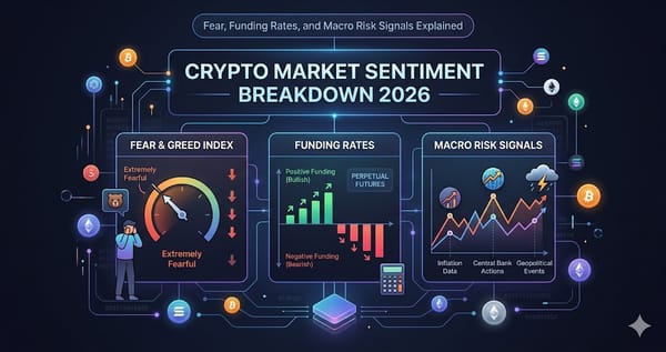 Crypto Market Sentiment Breakdown 2026 Fear Funding Rates and Macro Risk Signals Explained