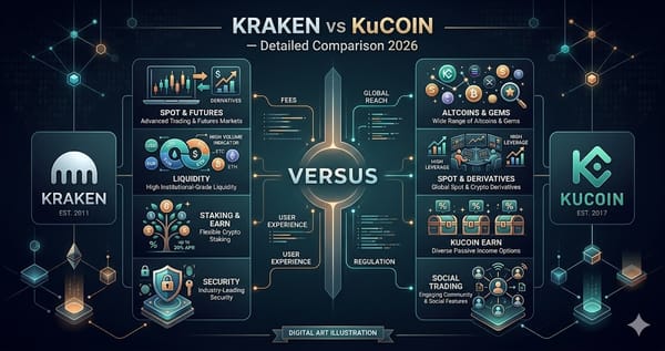 Kraken vs KuCoin Detailed Comparison 2026