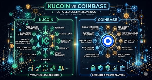 KuCoin vs Coinbase Detailed Comparison 2026