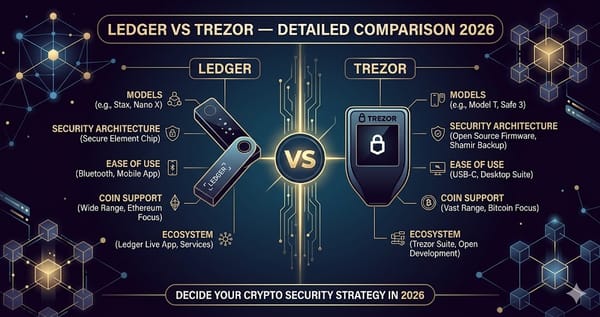 Ledger vs Trezor Detailed Comparison 2026