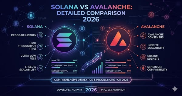 Solana vs Avalanche Detailed Comparison 2026
