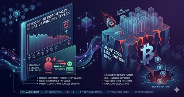 Bitcoins Record 67-Day Negative Funding Streak and June 2026 Liquidation Risk
