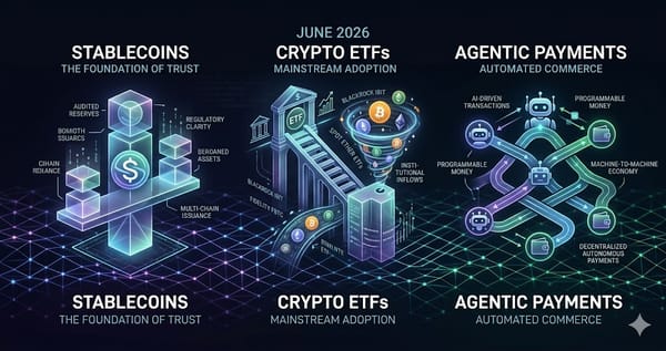 Crypto Narratives June 2026 Stablecoins ETFs and Agentic Payments