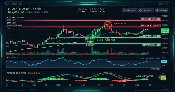 BTC at $67,124 Hits Oversold Territory (RSI 25) — TA Report
