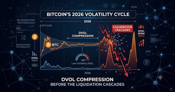 Bitcoins 2026 Volatility Cycle DVOL Compression Before the Liquidation Cascades