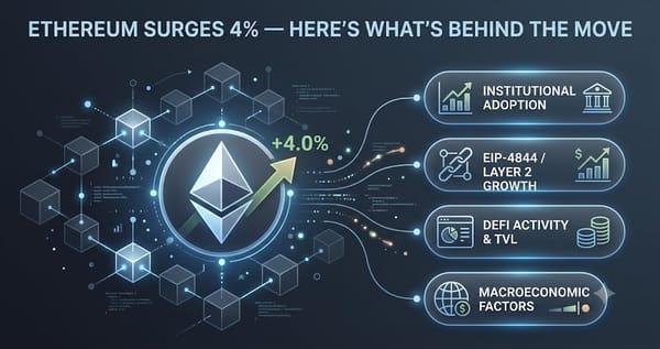 Ethereum Surges 4% Heres Whats Behind the Move