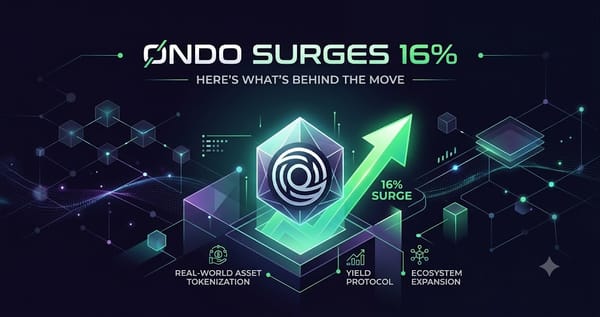 Ondo Surges 16% Heres Whats Behind the Move