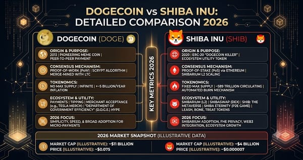 Dogecoin vs Shiba Inu Detailed Comparison 2026