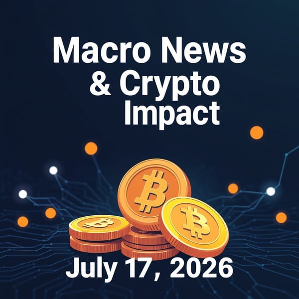 Macro News Crypto Impact July 17 2026
