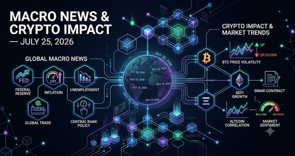 Macro News Crypto Impact July 25 2026