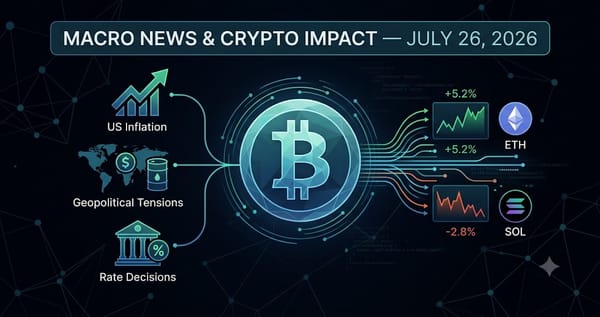 Macro News Crypto Impact July 26 2026