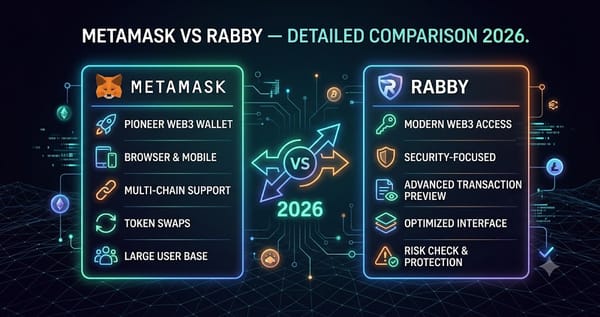 MetaMask vs Rabby Detailed Comparison 2026