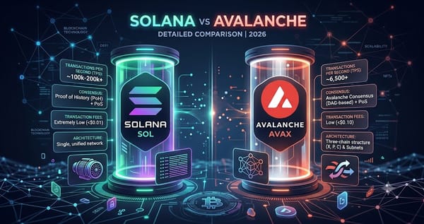 Solana vs Avalanche Detailed Comparison 2026