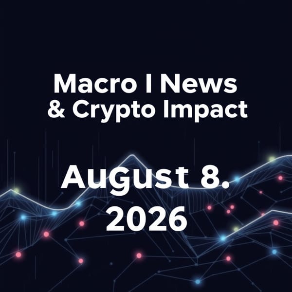 Macro News Crypto Impact August 8 2026