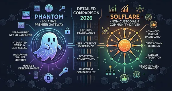 Phantom vs Solflare Detailed Comparison 2026